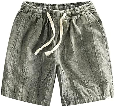 Bmisegm mens бикини за капење машки памук пет дел панталони обична цврста боја лабава младост јапонски ретро дишење