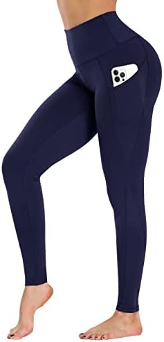 Гајхај хеланки со џебови за жени Reg & плус големина - Капри јога панталони со висока контрола на стомакот со високи половини за контрола на вежбање за тренинг