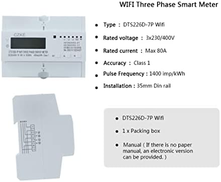 Irfkr 3 фаза DIN Rail Tuya 50/60Hz 3 * 120V 3 * 220V 3 * 230V WiFi Smart Energy Meter Timer Timer Consumant Monitor KWH Wattmeter