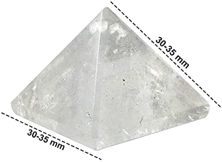 Аадија велнес пирамида природен кристален камен чист кварц пирамида природен лекување камен реики лекување кристално заздравување