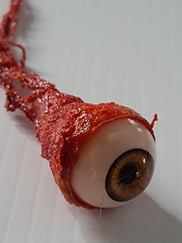 Мртва глава реквизити Крвава реална искинала очното јаболко за Ноќта на вештерките - заразено зомби око - многу стилови