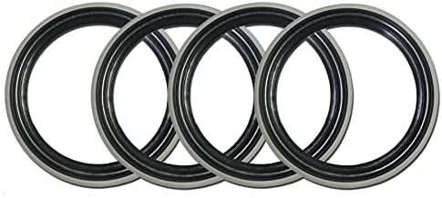 Атлас 15 црно -бел wallиден гумен круг прстен прстен на гума за гума на гуми од 4