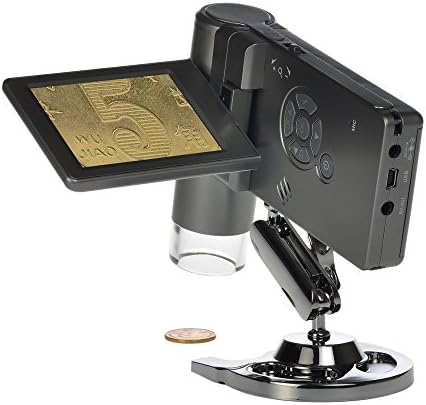 Mustcam 5m Рачен Мобилен Лцд Дигитален Микроскоп со зголемување од 1200x, Микро-Sd Складирање, Фото И Видео Снимање, Мерење Со Софтвер