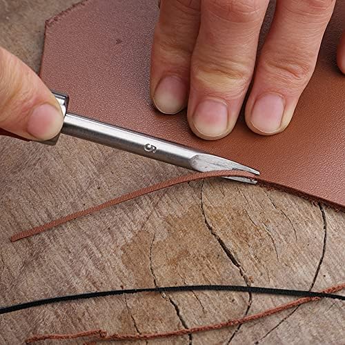 Остар кожен раб, бејлер, скијање/полирање кожни алатки DIY појас Производител Висок јаглероден челик занаетчиски занаетчиски занает -