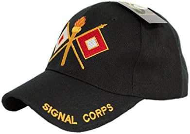 Сигнален Корпус Капа Официјална Американска Армија 3Д Везена Лиценцирана Капа Кап618 4-04-Е Црна