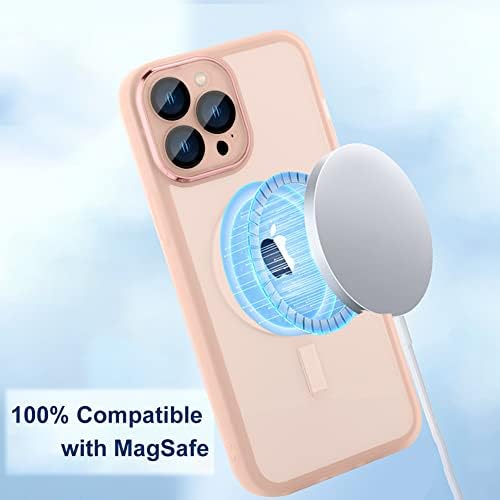 ООК Проѕирен Мат Магнетен Случај за Iphone 12 Pro Max Случај За Жени Мажи, [Компатибилен Со Magsafe] [Заштита На Камерата] Мек Tpu Заштитен Телефон
