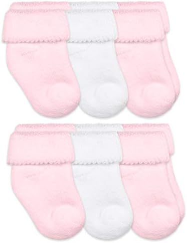 Чорапи на effеферис, бебе-девојки меки териери се претвораат во манжетни чорапи 6 пар пакет