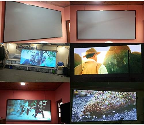 CLGZS Екран за проектор на висока осветленост 60 100 120 инчи 16: 9 Рефлективно ткаенина ткаенина екранот за проекција