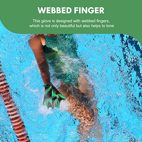 LIOOBO Бесплатни белезници на прсти 1 пар нараквици за пливање се вклопуваат во пливање на ракавици неопренови нараквици веб