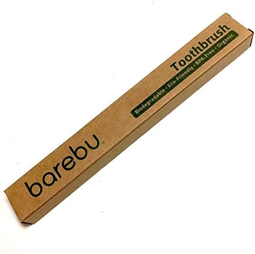 Органска, четка за заби без бамбус БПА - Биоразградлива, пријателска за животната средина, природен, компостибилен, веган - чисти заби, чиста