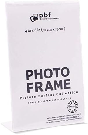 Рамки за фото штанд - 4x6 инчи јасни акрилни вертикални рамки за слики + 6x4 инчи чиста акрилна хоризонтална рамка за слика