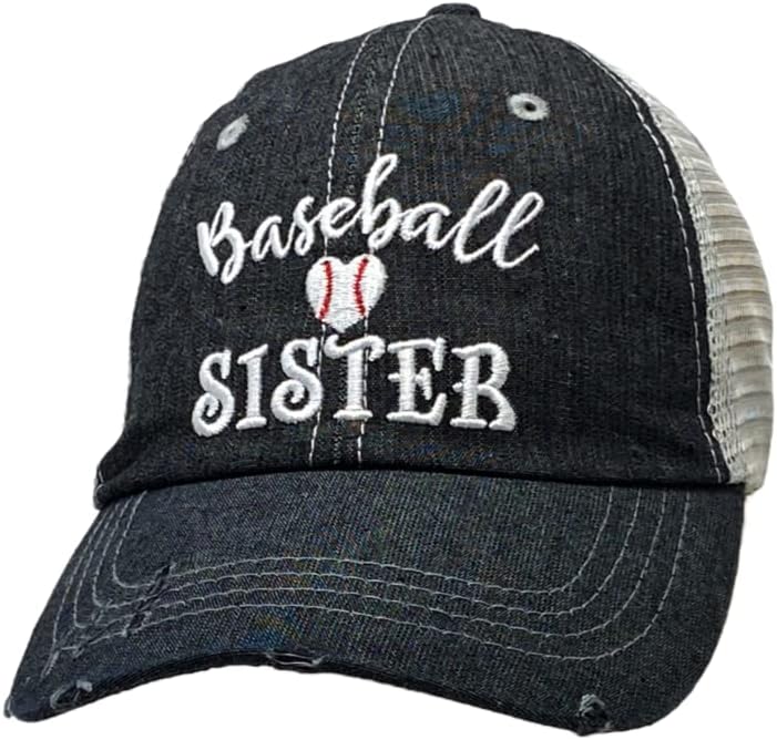 Кокомо Соул Женски Девојки Бејзбол Сестра Шапка | Бејзбол Сестра Капа | Бејзбол Сестра 228 Темно Сива