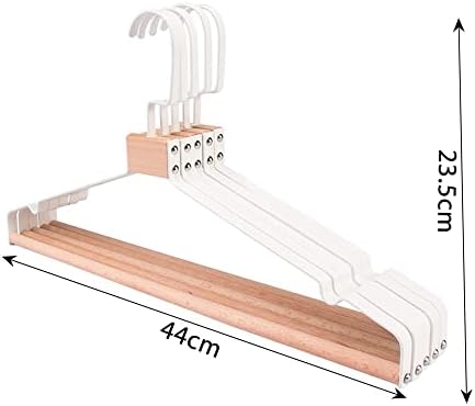 CZDYUF 5 дрвени закачалки за влажни и суви употреба на мазни површински костуми за закачалки за висечки капи ѓердани со метални широки