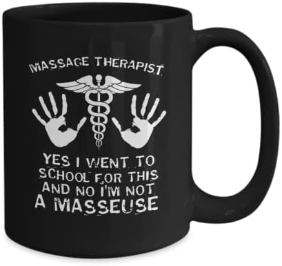 Масажа терапевт кригла, подарок за пријателски терапевт пријател, спа -кригла, подарок за масажа на терапевт, чаша за масажа за масажа, кригла
