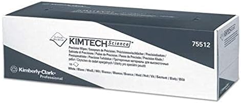 Kimberly -Clark Kimtech White Tisse Wipe - pop -up диспензер - 196 марамчиња по картон - 11,8 во вкупна должина - 11,8 во ширина