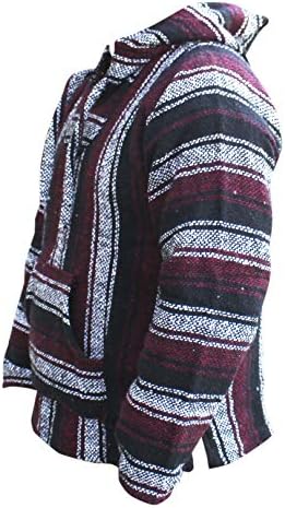 Дел Мекси Мексикански Баја Худи џемпер ergерга пуловер црвена сива унисекс
