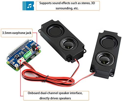 Модул за аудио капа за Raspberry Pi 4B/3B+/3B/2B/B+/A+/Zero/Zero W/PI Zero WH, WM8960 Hi-Fi Sound Card Stereo Codec, Play/Record