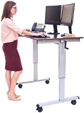Luxor STANDUP-CF48-DW Stand Up Desk, 48 инчи, сива