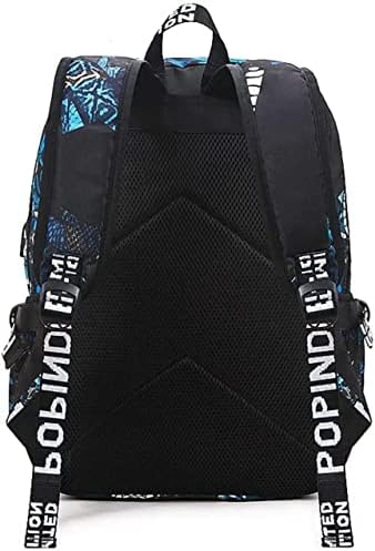 Iiozxmi ајкула Детска ранец модна мултифункционална торба за водоотпорен ранец на лаптоп за патувања за тинејџери за тинејџери