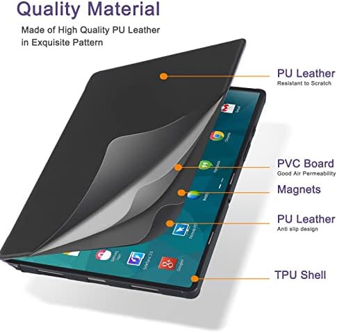 Кобак Случај За Samsung Galaxy Tab A8 10,5 Инчи 2022, Агли Со Повеќе Гледања, Сите Нови Pu Кожа Паметен Капак Со Функција За Автоматско Будење