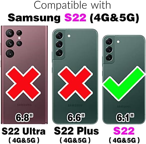 Компатибилен Со Samsung Galaxy S22 5G Паричник Случај И Калено Стакло Заштитник На Екранот Кожа Мандала Цвет Флип Капак Држач За Кредитни