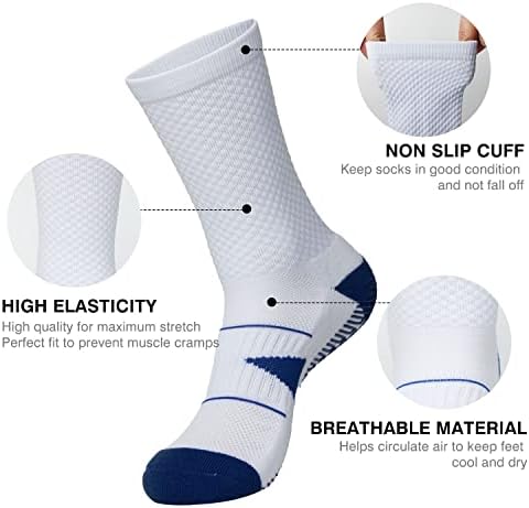 Фудбалски чорапи против лизгање, машки фудбалски чорапи лизгаат влошки, за фудбалски кошаркарски хокеј-подарок: фудбалски ранец