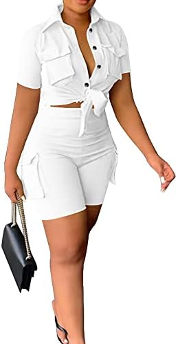 Itnpbwus 2 парчиња облека за жени секси тренерки поставува клупски блејзер врвни и каросериски шорцеви