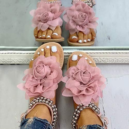 Цветни сандали на базии-сандали-жени-жени Бохемија Бохемија Случајна модна мода удобност рамни чевли