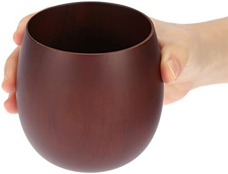 ТОПИНЦН Чаши За Чаши Од Природно Дрво Традиционална Рачно Изработена Кригла За Кафе Голем Стомак Дрвени Чаши За Чај Чаша За Пиење