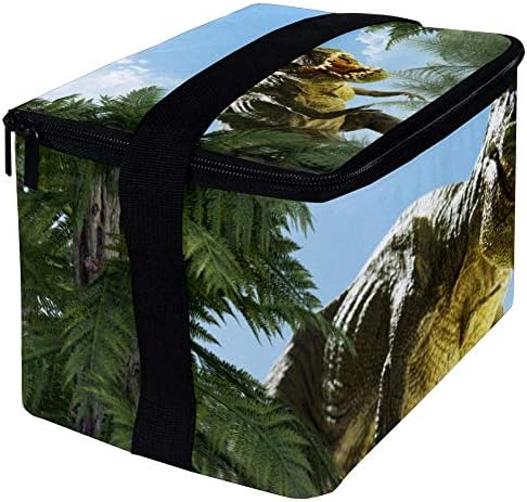Еднократно Изолирани Диносаурус 3Д Торби За Ручек Поладна Торба бенто торба за Ручек, Пренослива Квадратна Торба За Ручек За Жени