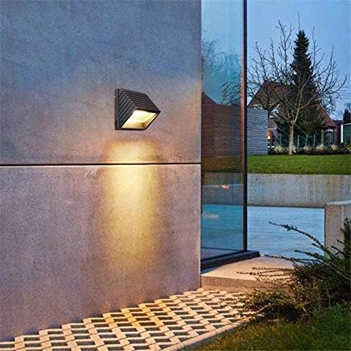 Xjjzs wallидна ламба коцка тремот-светло-светло поставена предводена градина предводена однадвор алуминиум водоотпорен водоотпорен
