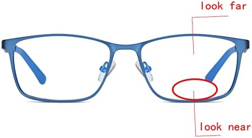 Mincl транзициски фотохроми бифокални очила за читање за мажи и жени, квадратни чисти УВ -очила за очила за сонце за заштита на