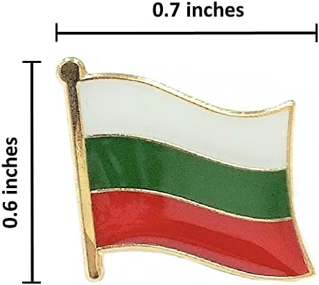 А-Еден бугарски знаме на знамето на знамето на знамето+ЕУ знаме симбол Амблем лепенка, јака игла за гарнизон капа, борба, лепенка за украсување