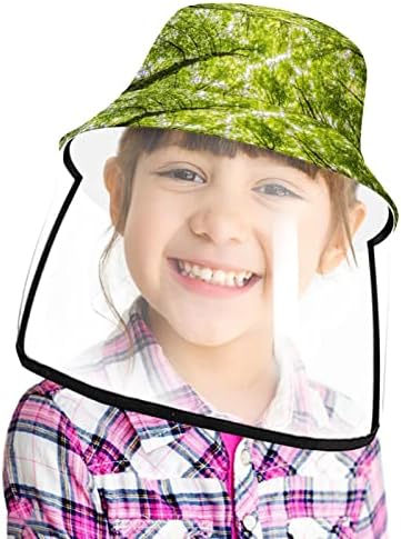 Заштитна капа за возрасни со штит за лице, рибарска капа анти сонце, природно дрво