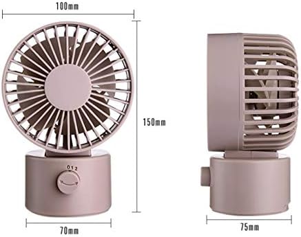 Yczdg Преносен мини USB вентилатор двојна странична лисја тресете две менувачи Мала десктоп маса вентилатор за климатизација ладилник за летен