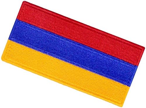 Ерменија знаме извезено лепенка ерменско железо на шиење на национален амблем