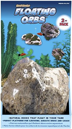 Орнамент на аквариум Пен -Плакс - природна лебдечка карпа - 2 пакет - уникатна декорација за вашиот резервоар за риби или аквариум