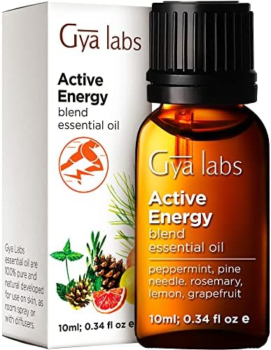 Gya лаборатории Активна мешавина на есенцијално масло за енергија за дифузер - чиста и природна терапевтска оценка за ароматерапија масла