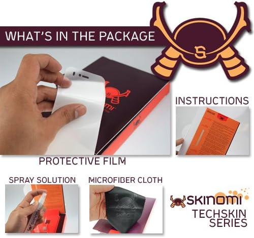 Заштитник на екранот Skinomi компатибилен со Samsung Ativ Tab 3 Clear Techskin TPU Anti-Bubbul HD HD филм