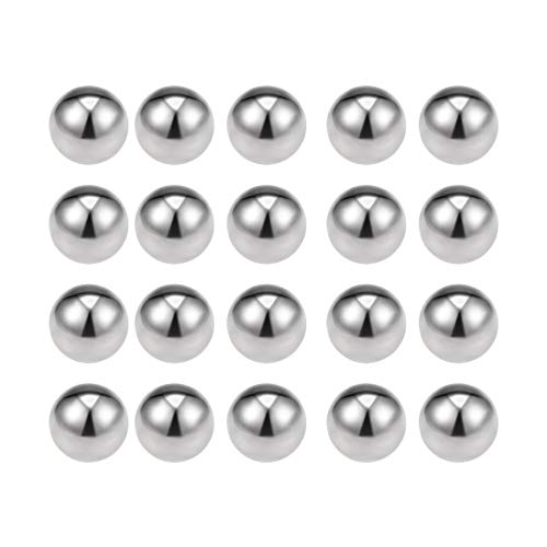 UXCELL 1/8-инчен топки за лежишта 304 прецизни топки од не'рѓосувачки челик G100 200 парчиња