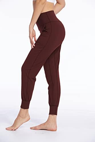 Меки џогери од џејсилвија меки џогери/активни џемпери со џебови, женски високи половини за вежбање јога панталони