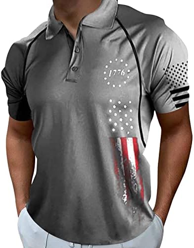 2023 Нов ден за независност на мажите, американски кошули со американски знамиња со кратки ракави перформанси патриотска кошула маица