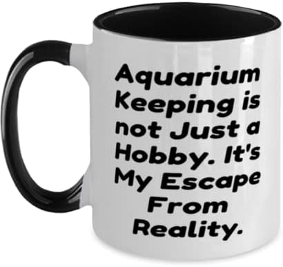 Подароци за чување на аквариум, чување на аквариум не е само хоби. Тоа е моето бегство од реалноста, аквариумот чува два тона 11oz кригла