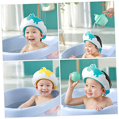Toyvian 2 парчиња бебе шампон капа капа за туширање за деца капа за бања за мали деца бебе бања визир pp коса миење штит капа за дете бања капи за мали деца за бања капачињ