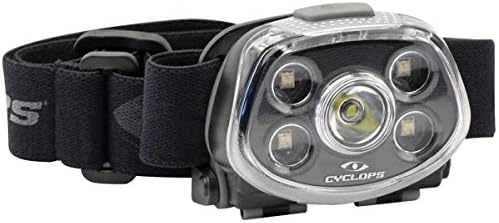 Cyclops Force XP Tactical Traptical Trenable Lightweight Compact Compact IPX6 отпорна на вода прилагодлива лента за глава 5 режими на светло