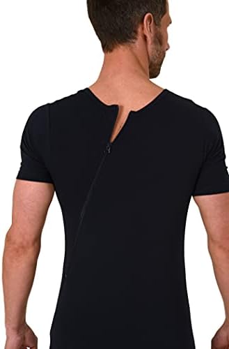 Normann Care Unisex Alzheimer облека Shortsheve Bodysuit Sumpsuit offerention ounsie Zipper at Back