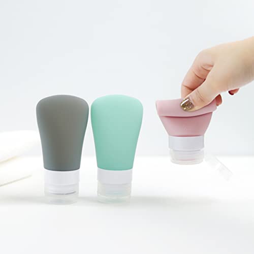 Cabilock Cosmetics 4 парчиња за чистење, контејнери преносни сапуни за складирање на сапун, козметички искривувачки силиконски силиконски
