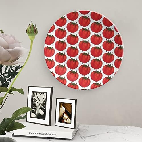 Модел на домати коска Кина Декоративна чинија Керамички плочи занает со приказ за приказ за украси на wallидови од домашна канцеларија