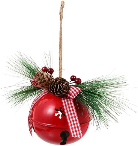 Нуобести Божиќни Ѕвона Од Џингл Украс Метални Борови Ѕвона Орнаменти Рустикални Занаетчиски Ѕвона За Декор На Новогодишна Елка Божиќни