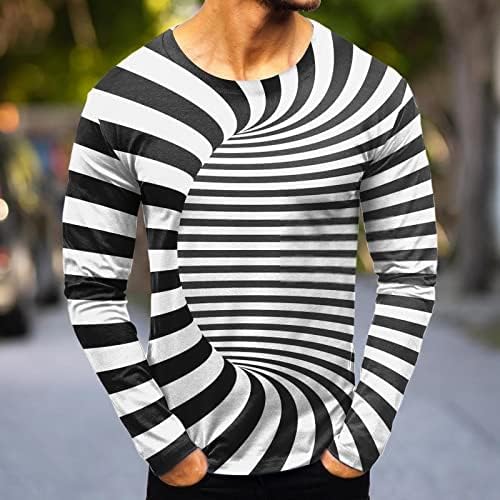 Мажите лабава печатена пулвер со средна тежина на врвовите на руно 2023 мода удобна случајна џемпер околу блуза за вратот на вратот